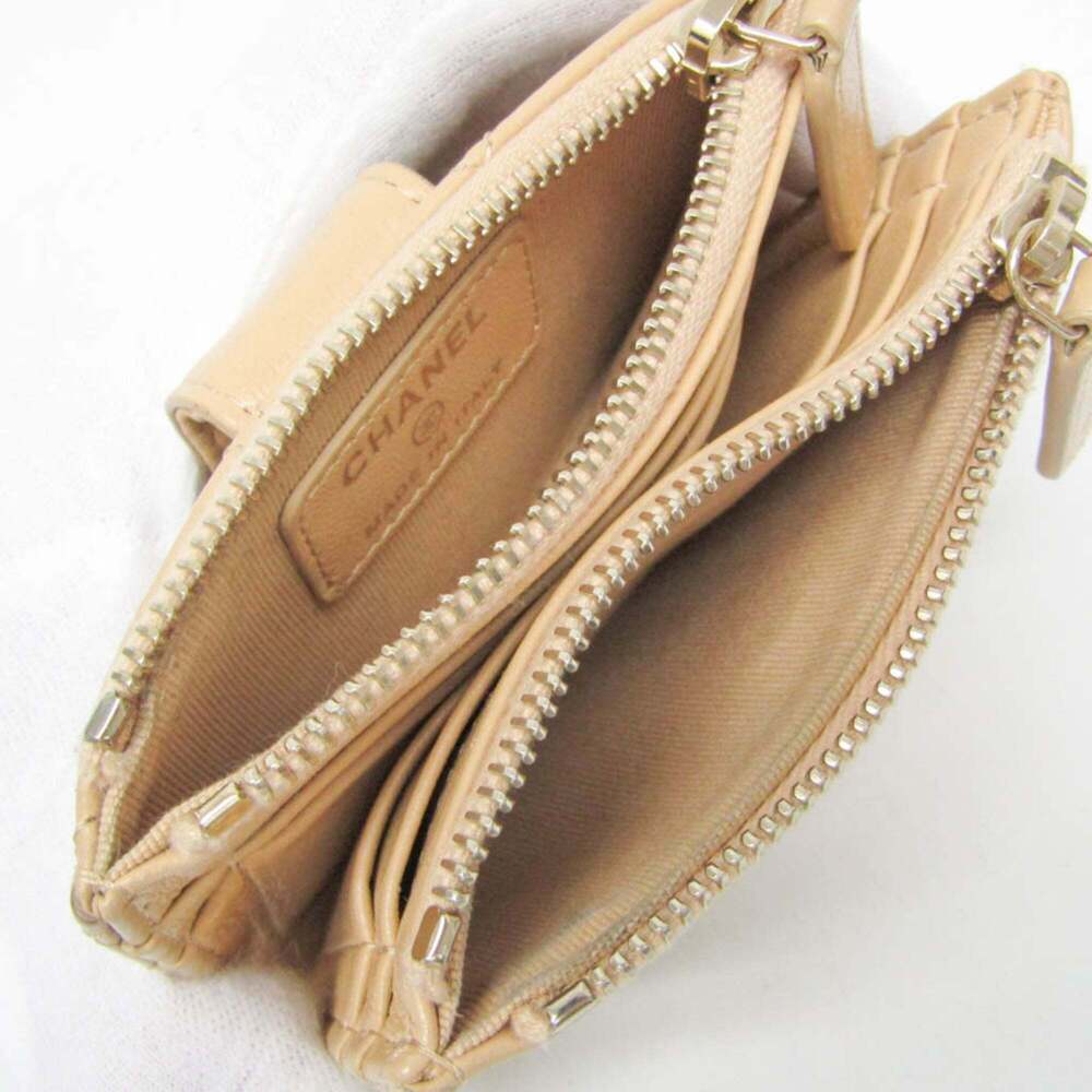 CHANEL Authentic Cream Leather Wallet - Picture 5 of 16